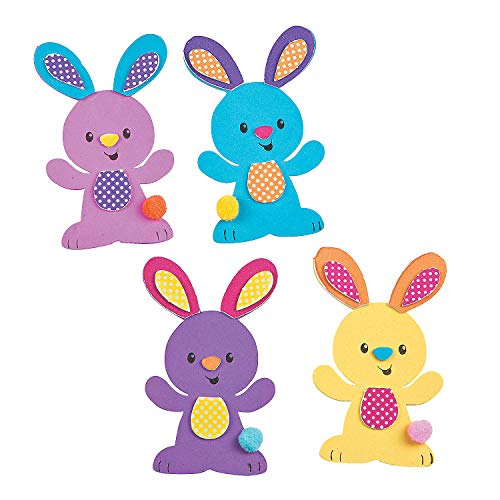Easter Bunny Magnet Crafts - Makes 12 - Crafts for Kids and Fun Home Activities