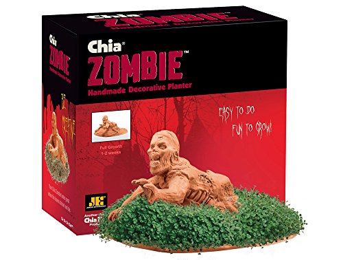 Chia Pet Zombie Dragging Drew with Seed Pack, Decorative Pottery Planter, Easy to Do and Fun to Grow, Novelty Gift, Perfect for Any Occasion