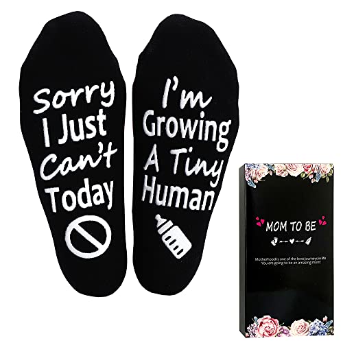 TITTOK Pregnancy Gift New Mom Gifts Growing a Tiny Human Mom Socks Mom to Be Gift Pregnant Mom Gift Mother's Day
