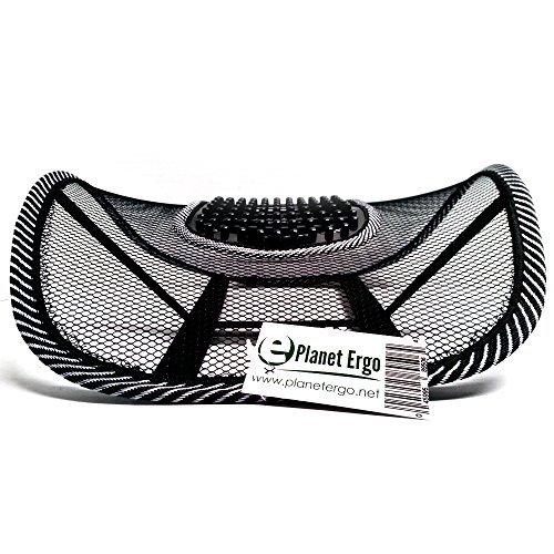 Lumbar Support Black Mesh for Office Chairs Car Lower Back Pain