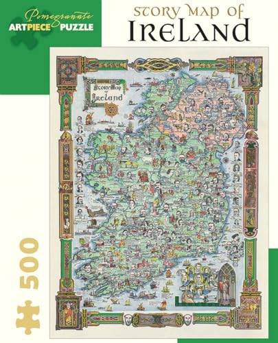 Pomegranate Story Map of Ireland 500-piece Jigsaw Puzzle