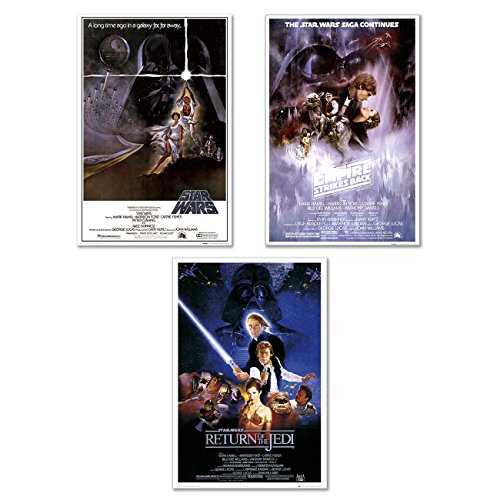POSTER STOP ONLINE Star Wars Episode IV, V & VI - Movie Poster Set (Size 24' x 36' each)