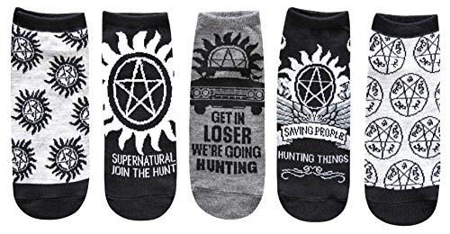 Hyp Supernatural Saving People Juniors/Womens 5 Pack Ankle Socks