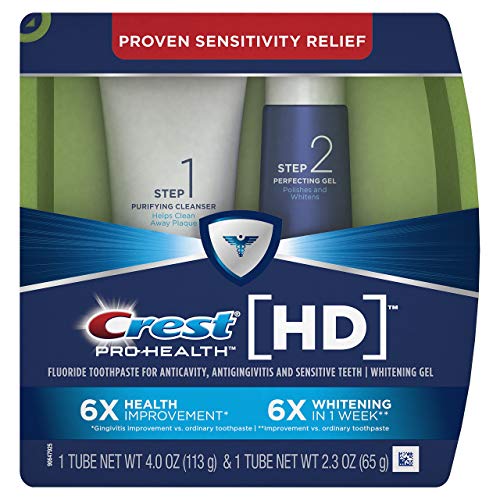 Crest Pro-Health HD Toothpaste, Teeth Whitening and Healthier Mouth via Daily Two-Step System