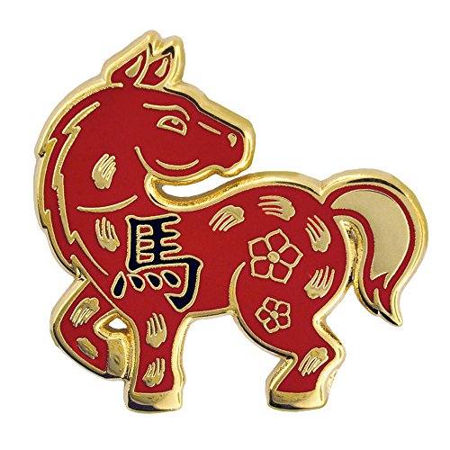 PinMart Chinese Zodiac Year of The Horse New Year Enamel Lapel Pin