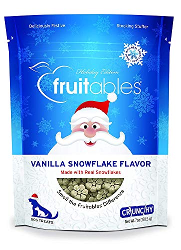 Fruitables Vanilla Snowflake Crunchy Dog Treats