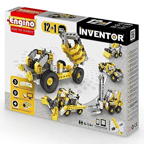 Engino 1234 Inventor 12-in-1 Industrial Models