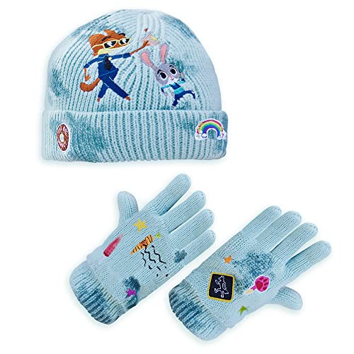 Disney Judy Hopps and Nick Wilde Knit Beanie and Gloves Set for Kids – Zootopia XS/S