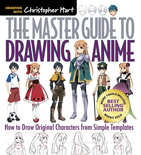 The Master Guide to Drawing Anime: How to Draw Original Characters from Simple Templates – A How to Draw Anime / Manga Books Series (Volume 1)