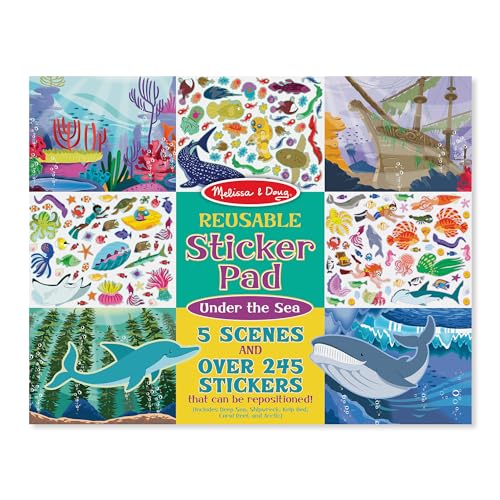 Melissa & Doug Reusable Sticker Activity Pad - Under The Sea - FSC Certified