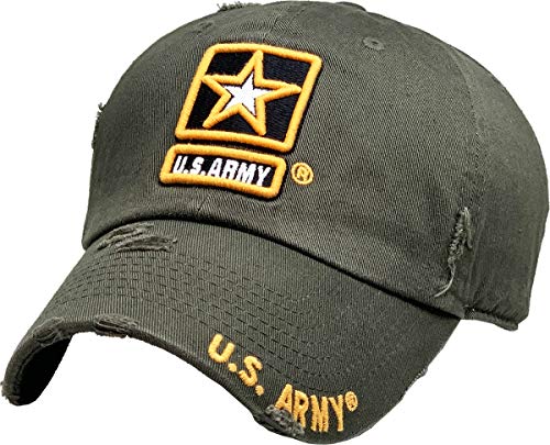 KBARMY-003 OLV US Army Officially Licensed Baseball Cap Military Vintage Adjustable Hat