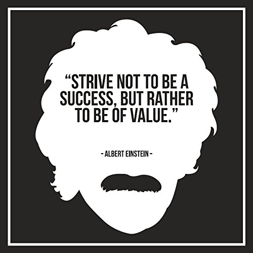 Strive not to be a Success, but Rather to be of Value. Albert Einstein Inspirational Quote Fridge Magnet