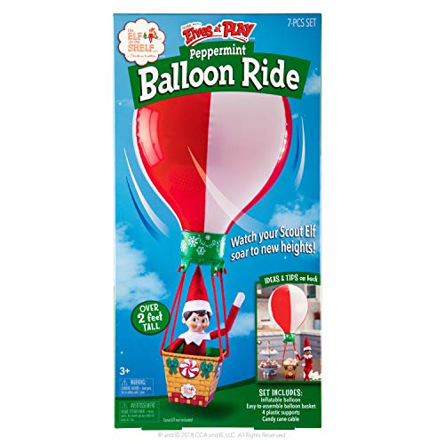 The Elf On The Shelf Peppermint Balloon Ride, Red- Scout Elf not included