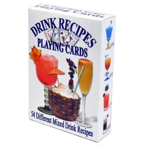 Drink Recipes Playing Cards - Deck of 54 Cards