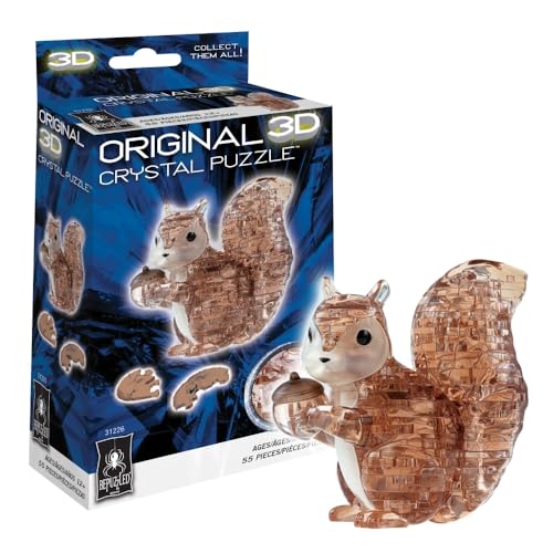 BePuzzled | Squirrel Original 3D Crystal Puzzle, Ages 12 and Up