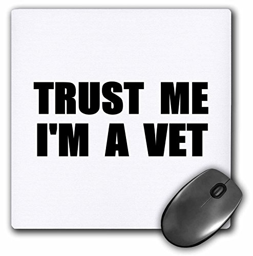 3dRose Trust Me Im a Vet Animal Care Work Humor Funny Veterinarian Job Gift Mouse Pad (mp_195657_1)