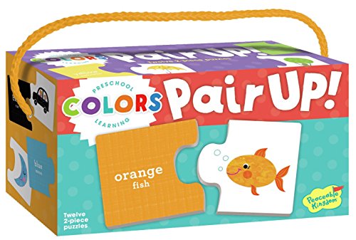 Peaceable Kingdom Preschool Learning Pair Up! Colors Matching Puzzles
