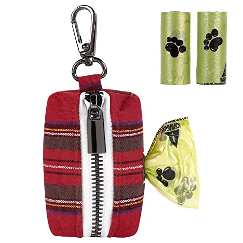 Unique style paws Dog Poop Bag Holder Reusable Waste Bag Dispenser for Travel,Park and Outdoor Use Includes 2 Roll Dog Poop Bags