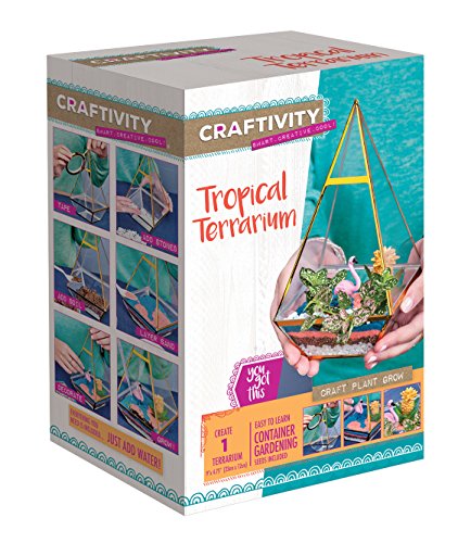 CRAFTIVITY Resin Tropical Terrarium Kit -Fish- Craft Kits for Teens,