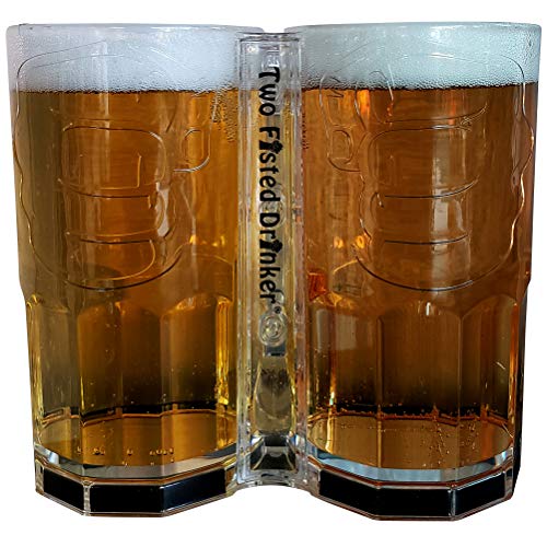 Two Fisted Drinker Beer Mug - Clear