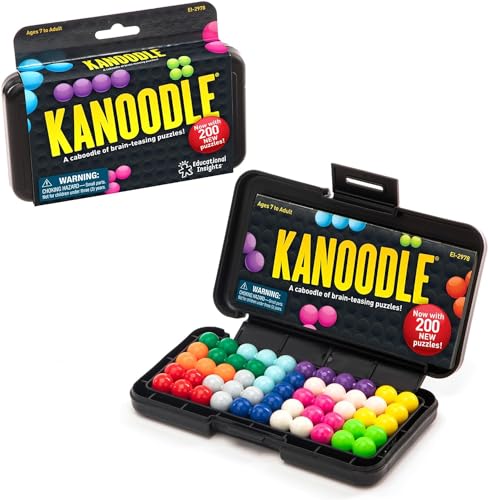 Educational Insights Kanoodle 3D Brain Teaser Puzzle for Ages 7+ Brain Games for Kids and Adults, Travel Games