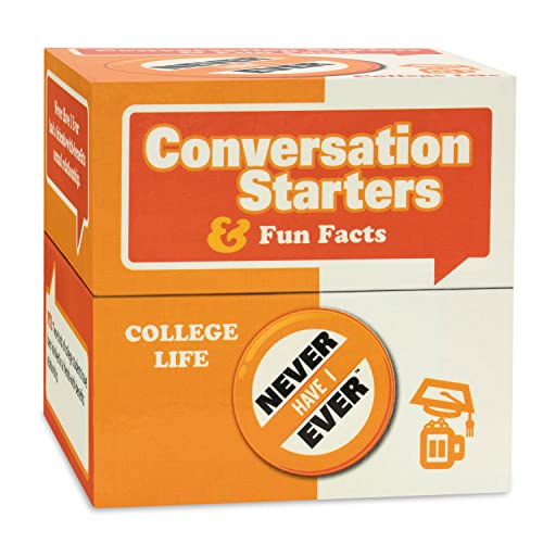Never Have I Ever Conversation Starters: College Life Edition | Funny Card Game for Parties, Pregames, Spring Breaks, and Vacations | Fun Card Games for College Students | 150 Cards | Ages 17+