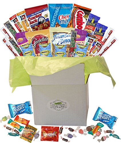 Beitipo Catered Cravings Snack Gift Basket Party Mix 26 count.