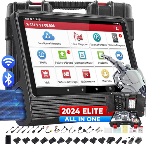 2024 Elite LAUNCH X431 V PRO 4.0 Bluetooth Bidirectional Scan Tool with All Connectors, Same as X431 Pro3S+, ECU Coding, 37+ Service, Full System Diagnostic, FCA AutoAuth, V.AG Guide, 2-Year Update