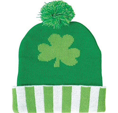 St. Patrick's Day Green Knit Beanie | Party Accessory