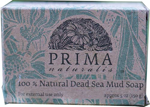 Dead Sea mud Minerals soap bar Acne Eczema Psoriasis Peppermint essential oil Handmade all skin types (5 oz) Natural Herbal Gift Idea 2021