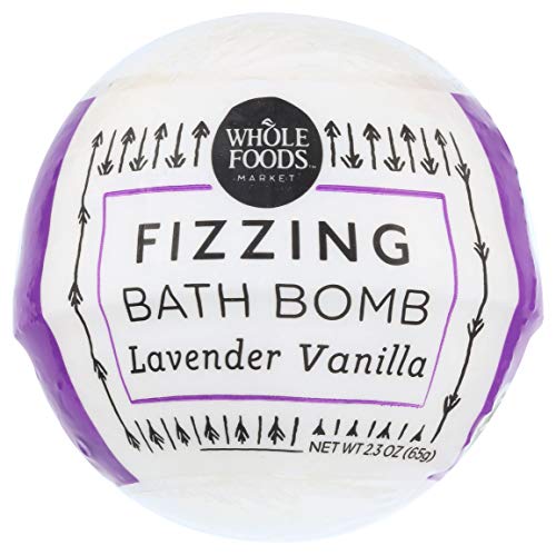 Whole Foods Market, Lavender Vanilla Fizzing Bath Bomb, 2.3 Ounce