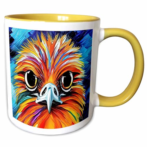 3dRose Ceramic Mug Digital Art Image Image of Emu Bird Novelty Coffee Mug (mug-379369-8)