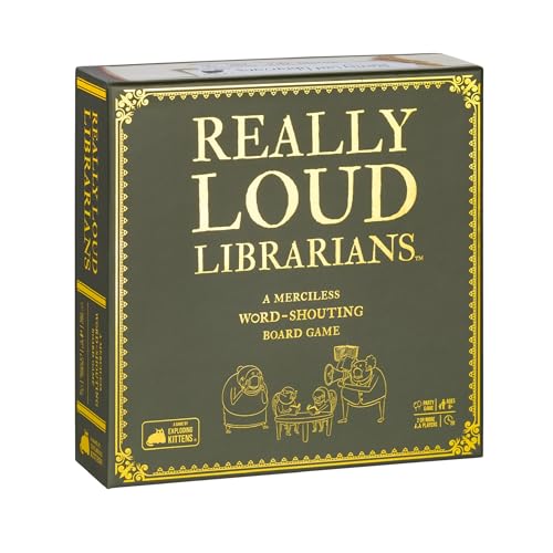 Exploding Kittens Presents Really Loud Librarians - Fast-Paced Board Games for Adults and Kids Age 8 and Up, Perfect Family Night Fun & Parties, Word-Shouting Family Games, Easy to Learn Outdoor Games