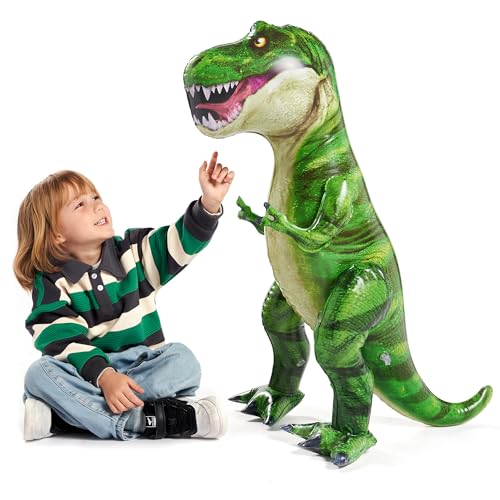 JOYIN 37” T-Rex Dinosaur Inflatable for Party Decorations, Tyrannosaurus Rex Inflatable Dinosaur Toy, Dinosaur Birthday Party Gift for Kids and Adults