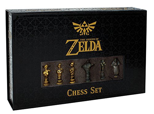 USAOPOLY The Legend of Zelda Chess Set | 32 Custom Sculpt Chesspiece | Link vs. Ganon | Themed Chess Game from The Nintendo Zelda Video Games