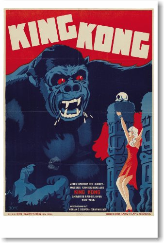 King Kong - German - NEW Vintage Movie Poster