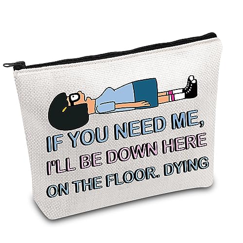 Bob's Burgers Quote Gift Tina Belcher Makeup Bag Cartoon TV Show Merchandise Burgers Inspired Gift For Tina Fans(FLOOR.DYING)