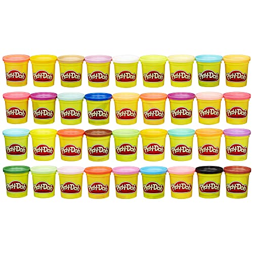 Play-Doh Modeling Compound 36-Pack Case of Colors, Non-Toxic, 3 Oz Cans of Assort. Colors, Back to School Classroom Supplies, Preschool Toys, Ages 2+ (Amazon Exclusive)