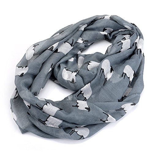 LUREME®Animal Sheep Volie Lightweight Infinity Scarf(01003495) (Grey)