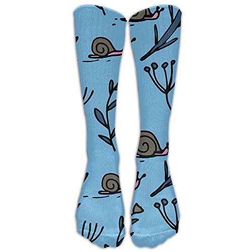 Snail, Flower And Plant Athletic Tube Stockings Women's Men's Classics Knee High Socks Sport Long Sock One Size