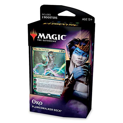 Magic The Gathering Throne of Eldraine Oko, The Trickster Planeswalker Deck | Ready-to-Play | 60-Card Starter Deck