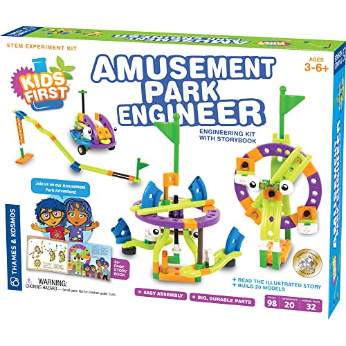 Kids First: Amusement Park Engineer | STEM Kit | Early Learning | STEM Toys | Building Kit |Ages 3+ | Pre- School Toys | Kid's Science