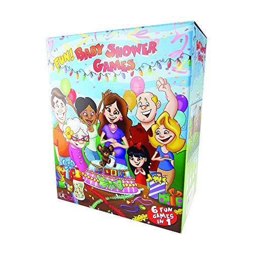 Baby Shower Games - (Combo Pack) 6 Games in 1 (Blue - Tan Baby)