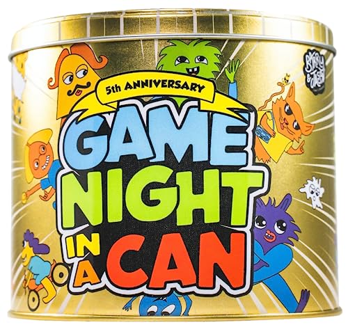 Game Night In A Can Barry & Jason Games & Entertainment Family-Friendly Fun for Adults, Teens & Kids 8 & Up | 30 Interactive Mini Party Games | Cure Boredom in a Creative Way | Excellent Gift Idea