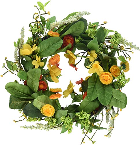 DII Spring & Summer Decorative Wreath, 16' Diameter, Summer Garden