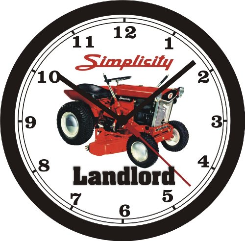 SIMPLICITY LANDLORD LAWN TRACTOR WALL CLOCK-Free USA Ship