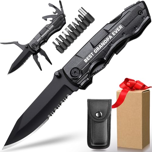 Gifts for Grandpa Christmas,BEST GRANDPA EVER Multitool Knife,Grandpa Birthday Gifts,Best Grandpa Ever Gifts,Grandpa Gifts from Grandchildren,Gifts Ideas for Grandpa,Grandpa Fathers Day Gift