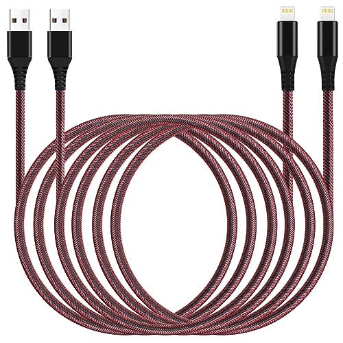 2Pack for iPhone Charger Cable 10 Ft,Long Lightning for Apple Charging Cord 10ft for iPhone 14/13/12/11 Pro/X/Xs Max/XR/8 Plus/7/6/5/SE,for IPad USB Charge Wire 10 Foot