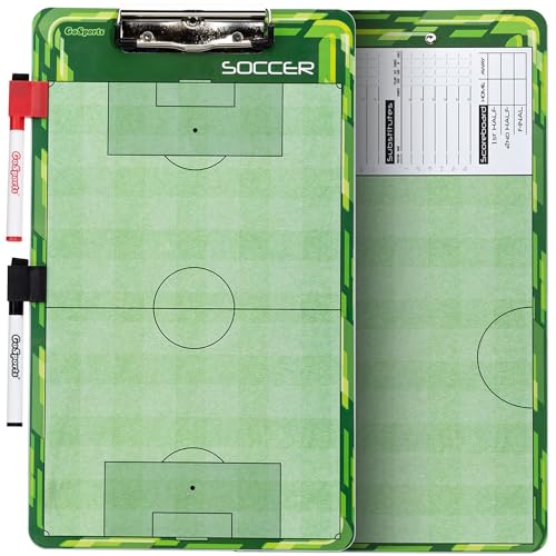 GoSports Dry Erase Coaches Board with 2 Dry Erase Pens