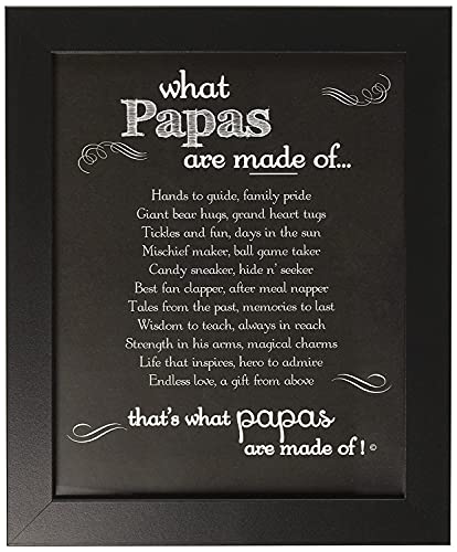 Papa Chalkboard Frame - Gift for Papa for Father's Day, Birthday, Birth of Grandchild - Made in USA